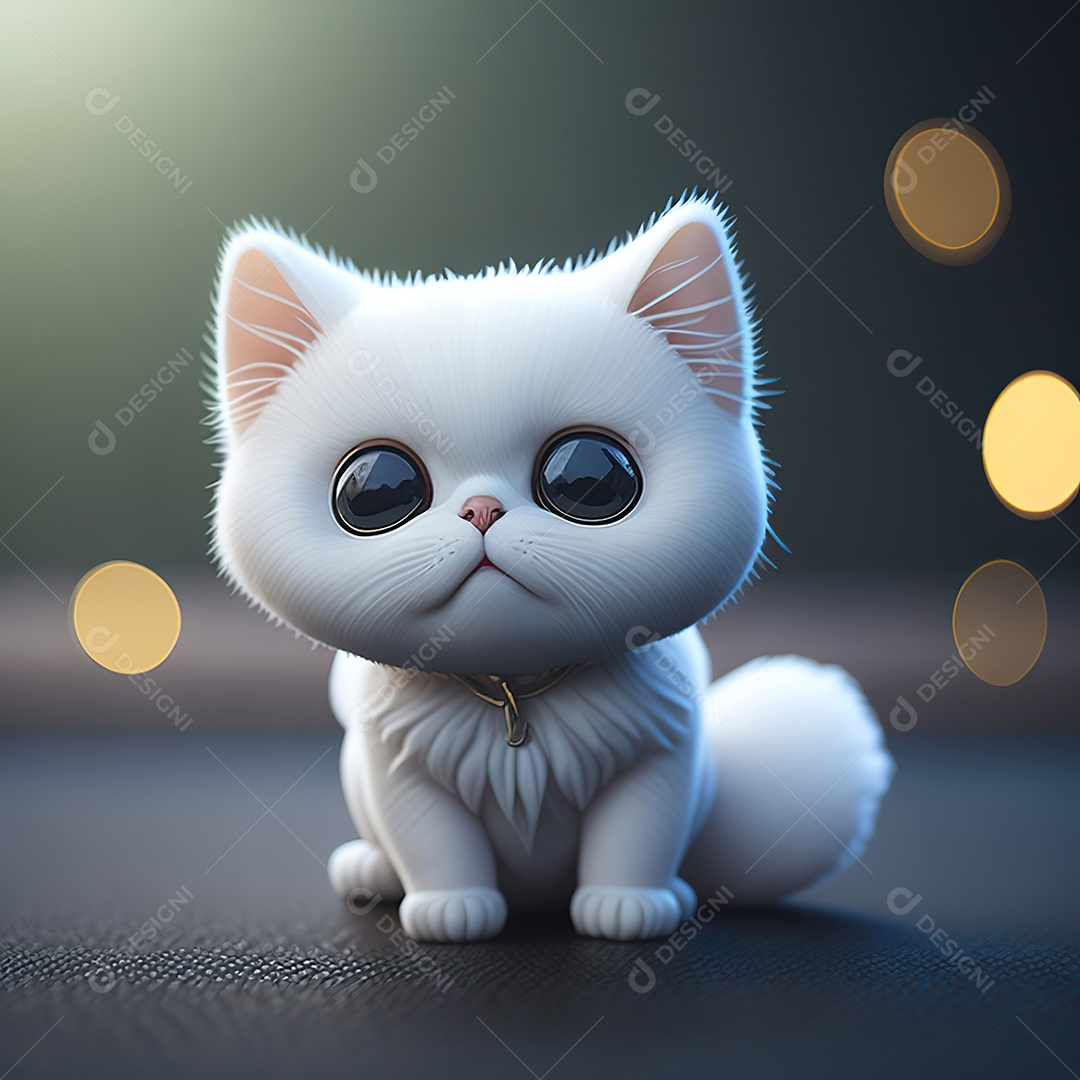 Imagem realista de gato