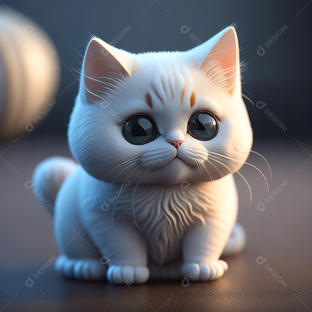 Imagem realista de gato