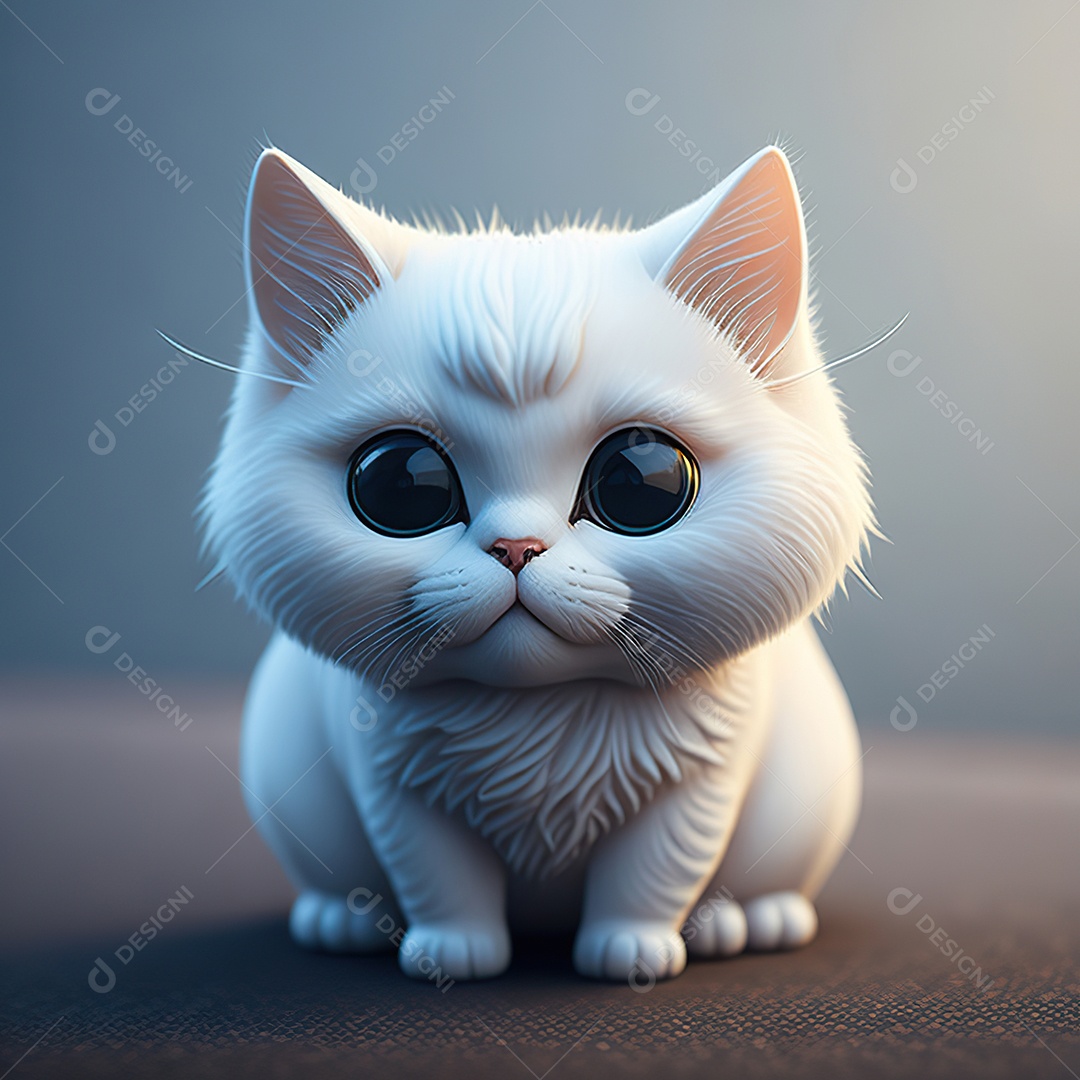 Imagem realista de gato