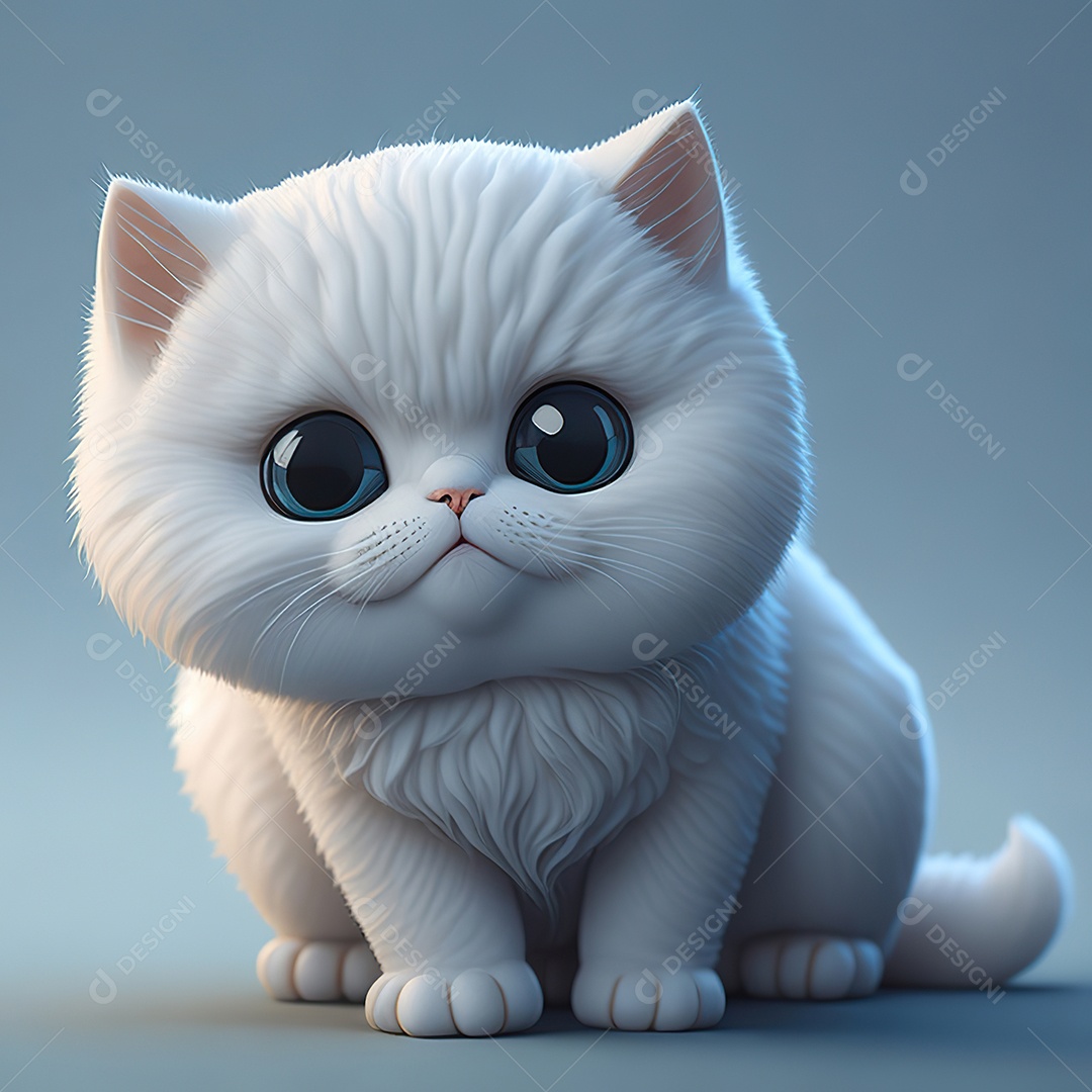 Imagem realista de gato