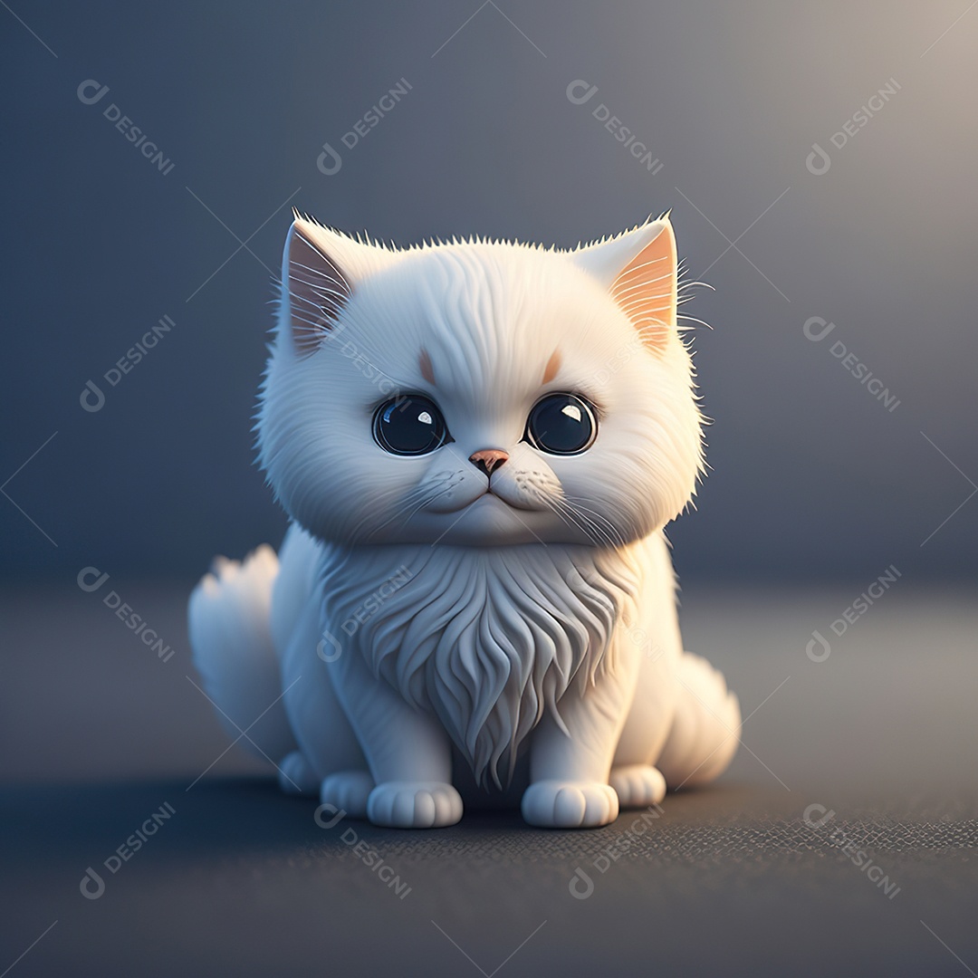 Imagem realista de gato