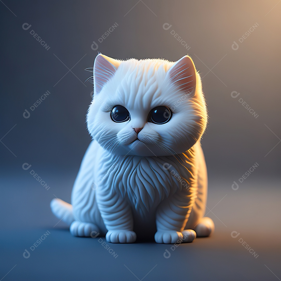 Imagem realista de gato