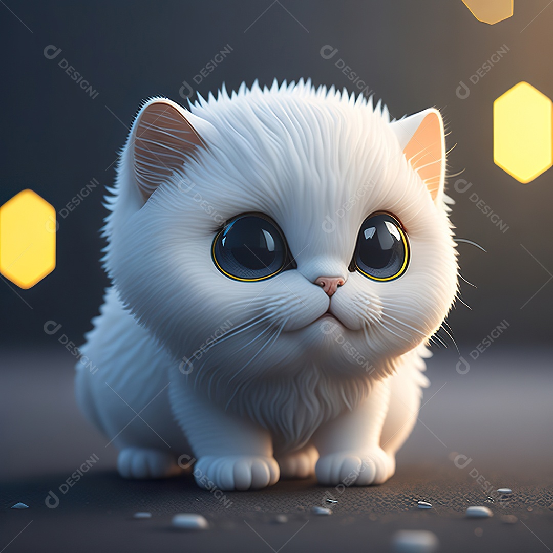 Imagem realista de gato