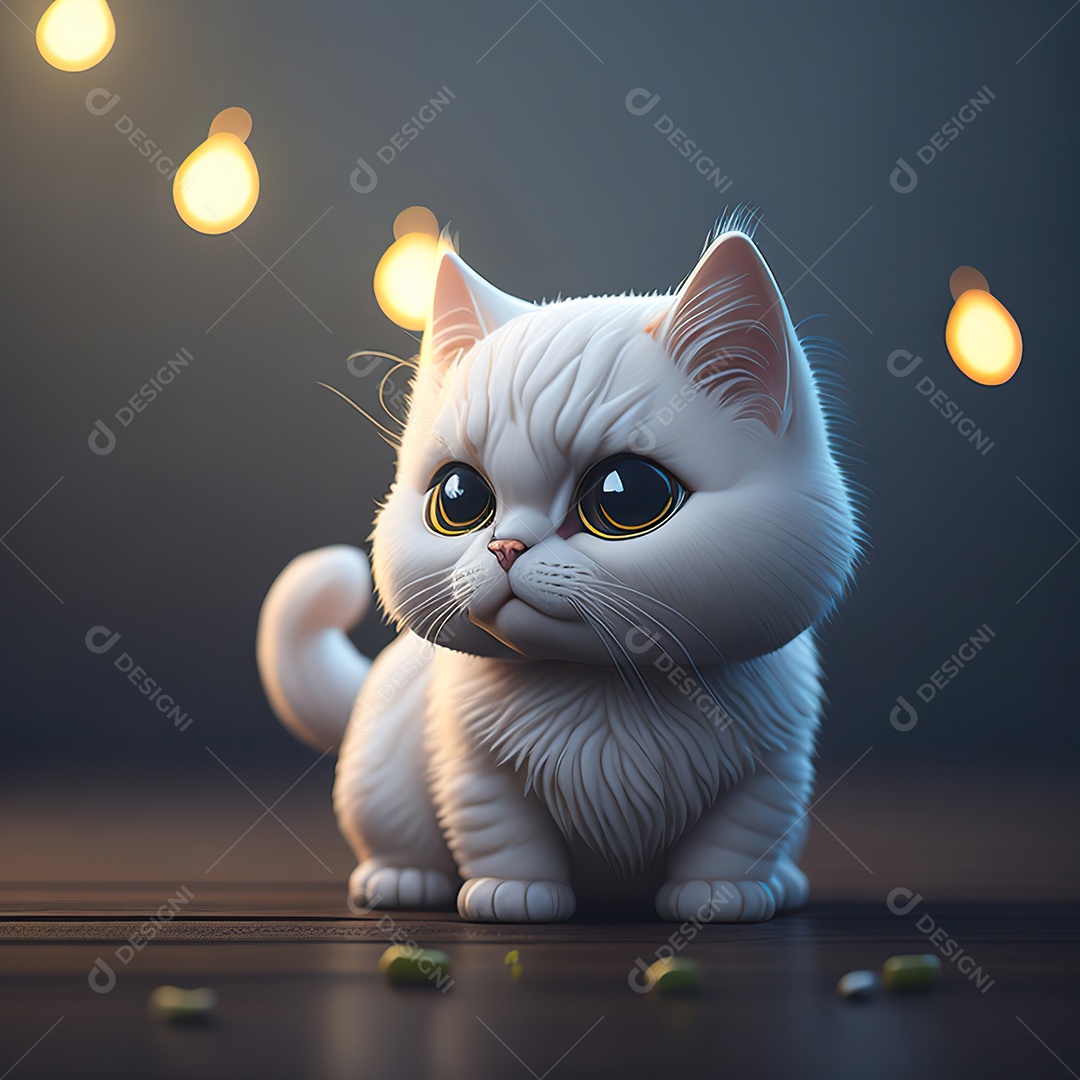 Imagem realista de gato