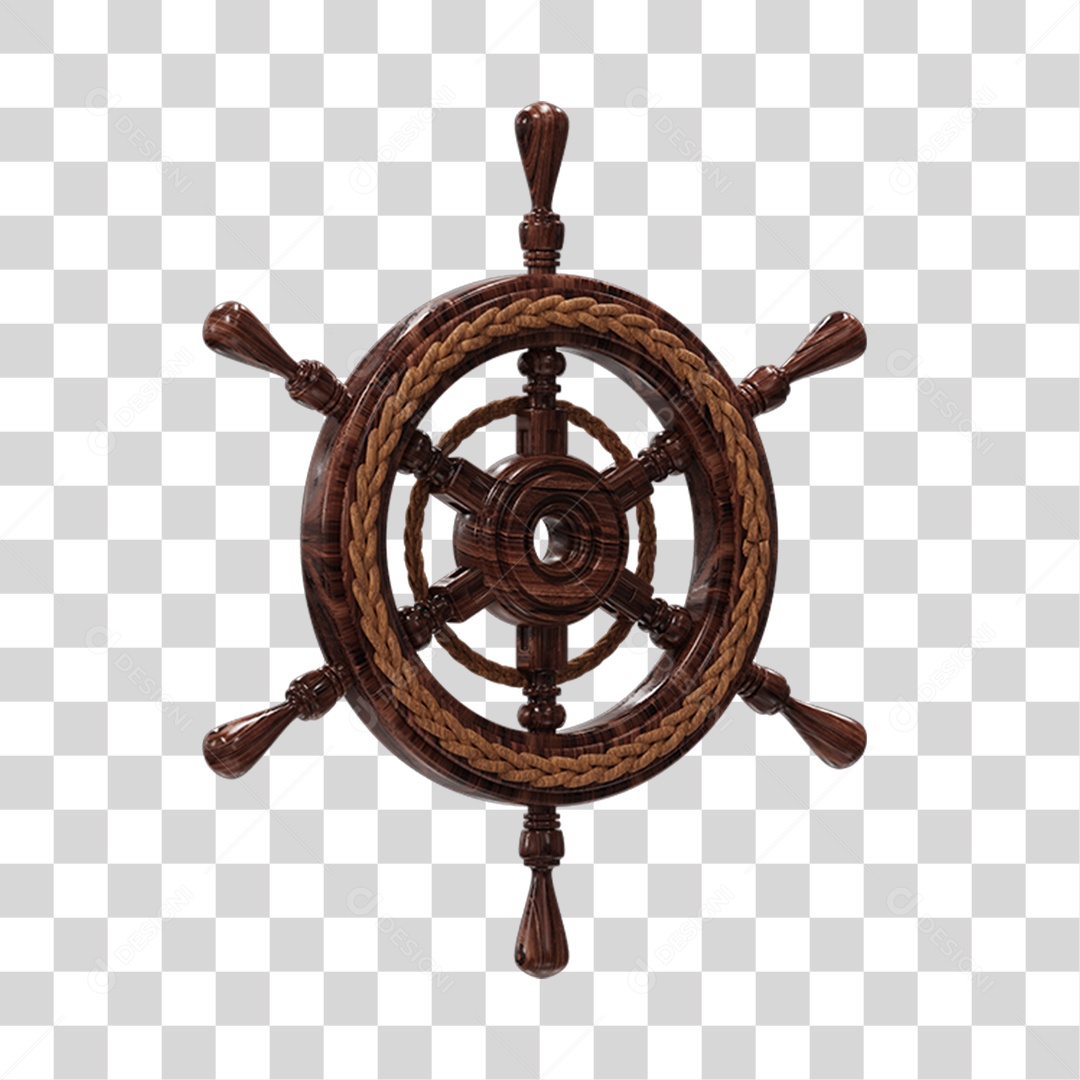 Leme de Madeira PNG Transparente