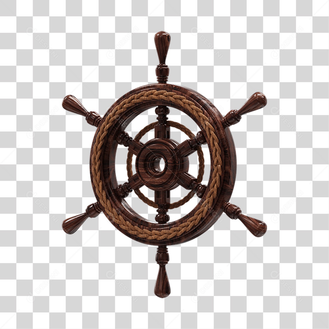 Leme de Madeira PNG Transparente