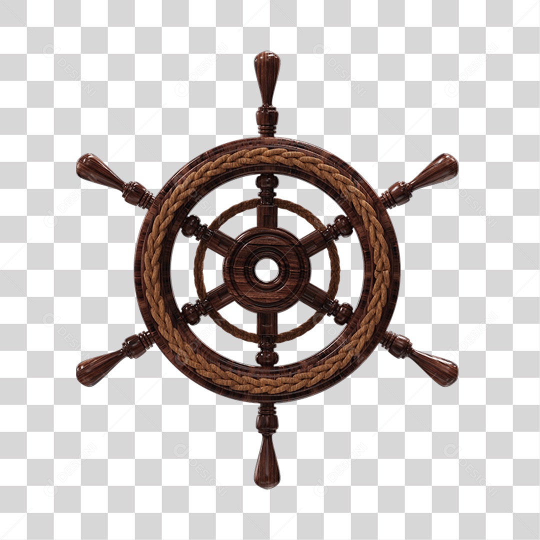 Leme de Madeira PNG Transparente