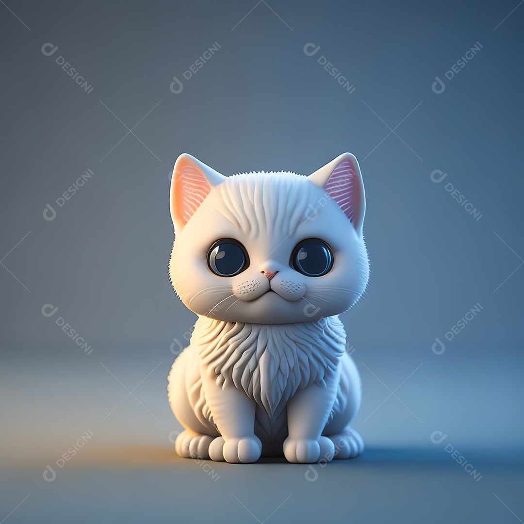 Imagem realista de gato