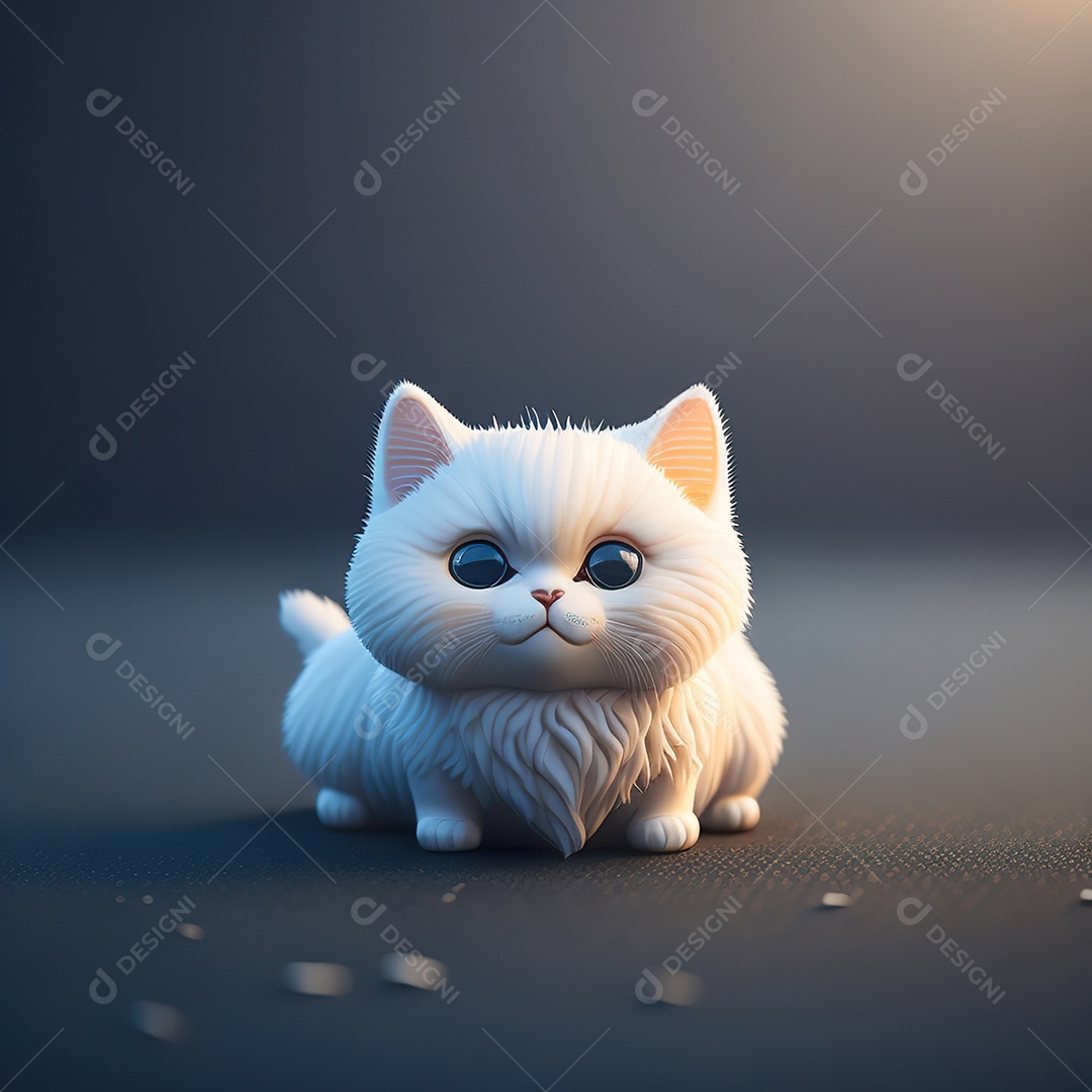 Imagem realista de gato