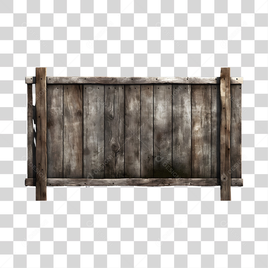 Placa de Madeira São João PNG Transparente