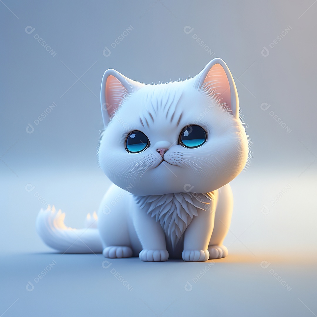 Imagem realista de gato