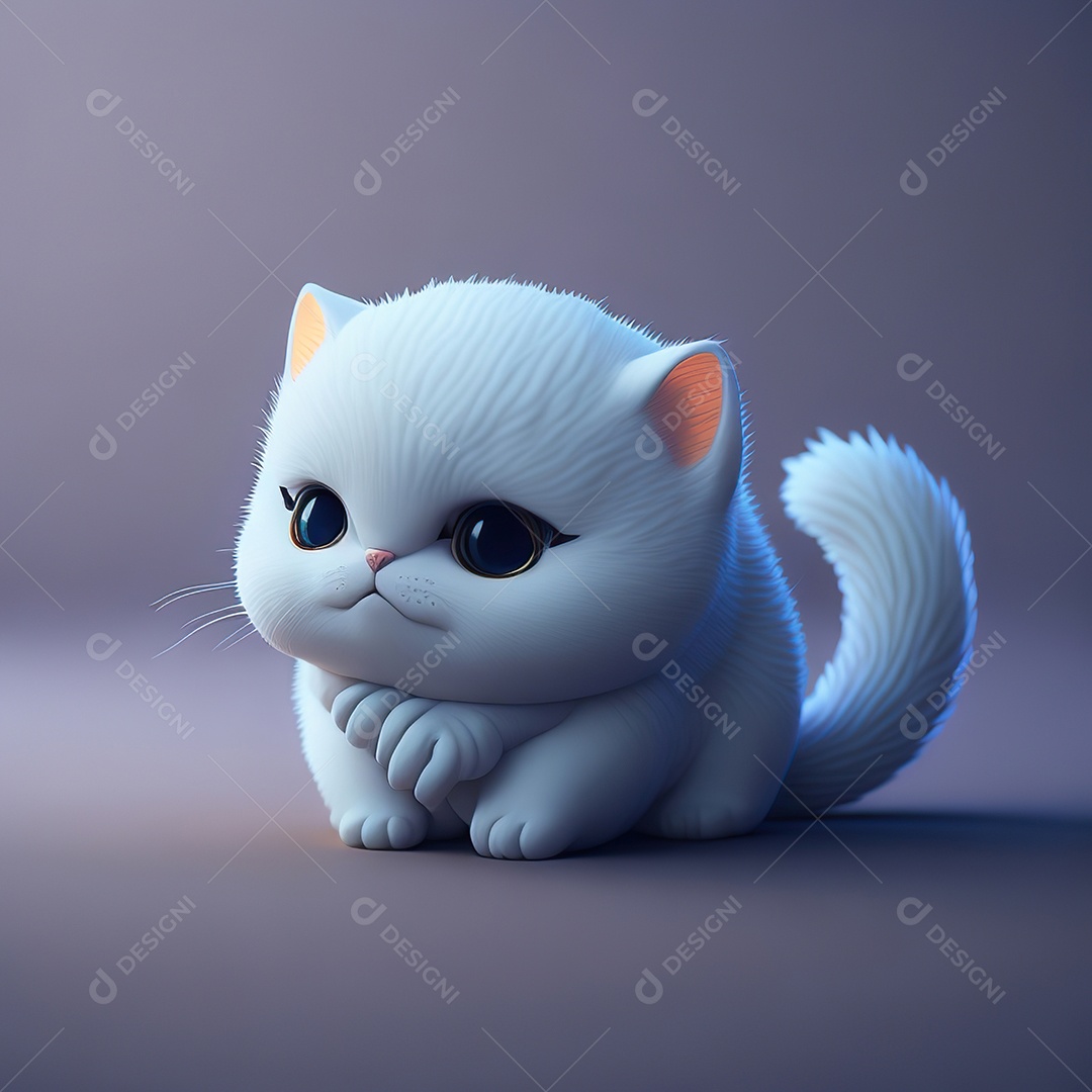 Imagem realista de gato