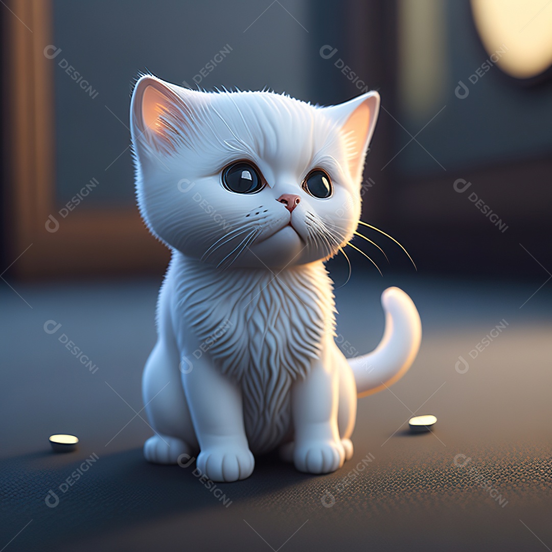 Imagem realista de gato