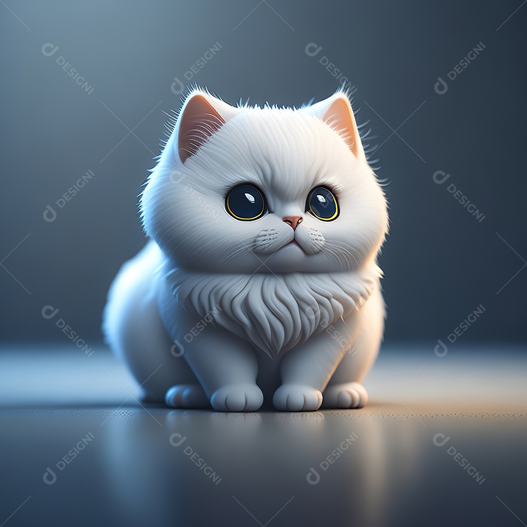 Imagem realista de gato