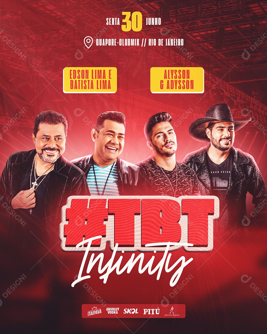 Social Media Flyer Feed TBT Infinity PSD Editável