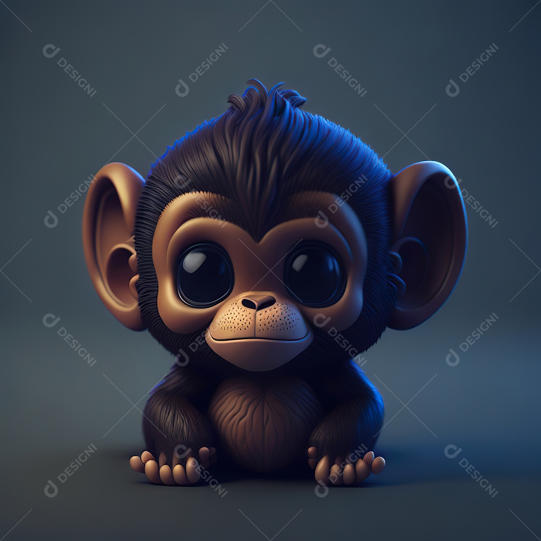 Imagem realista de macaco