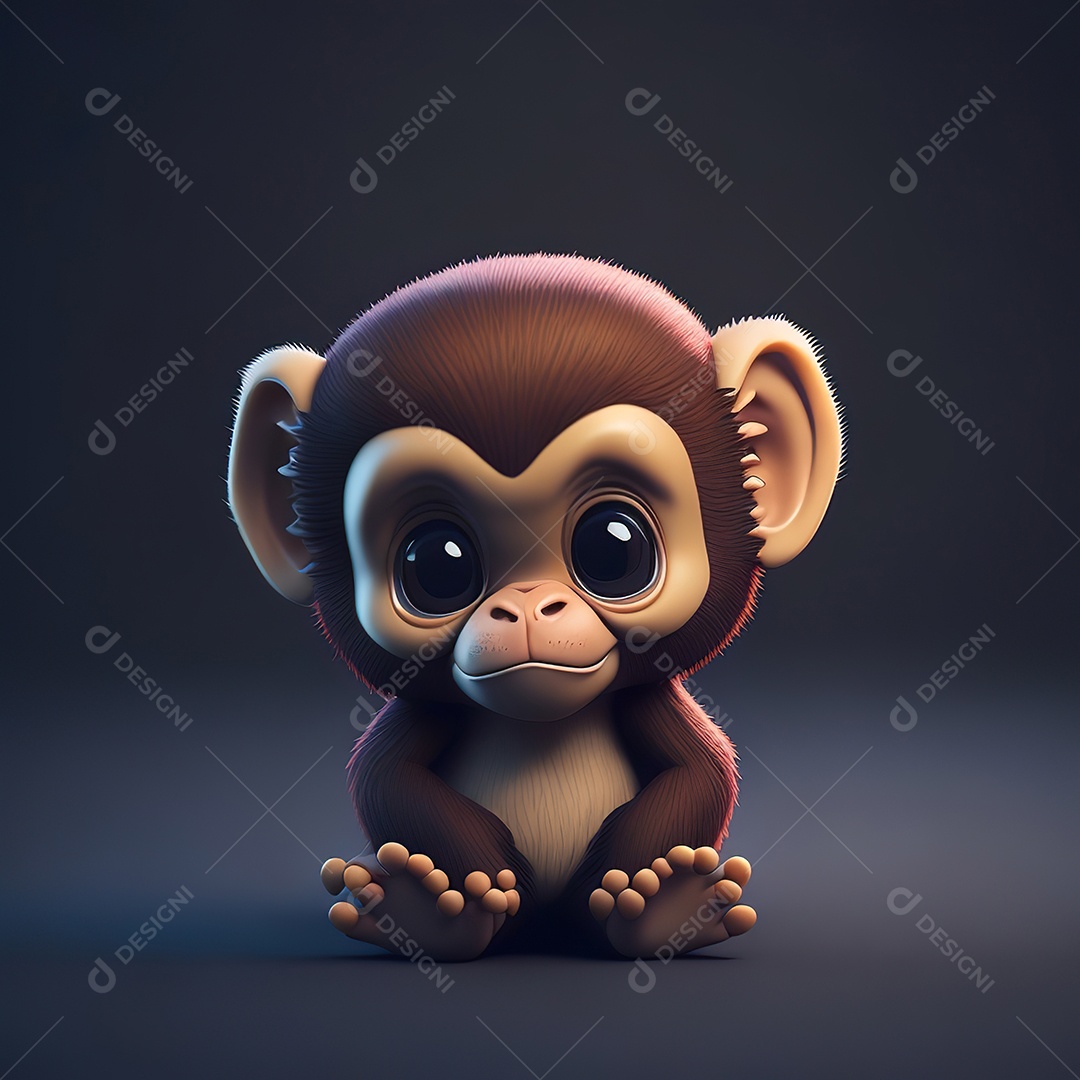 Imagem realista de macaco