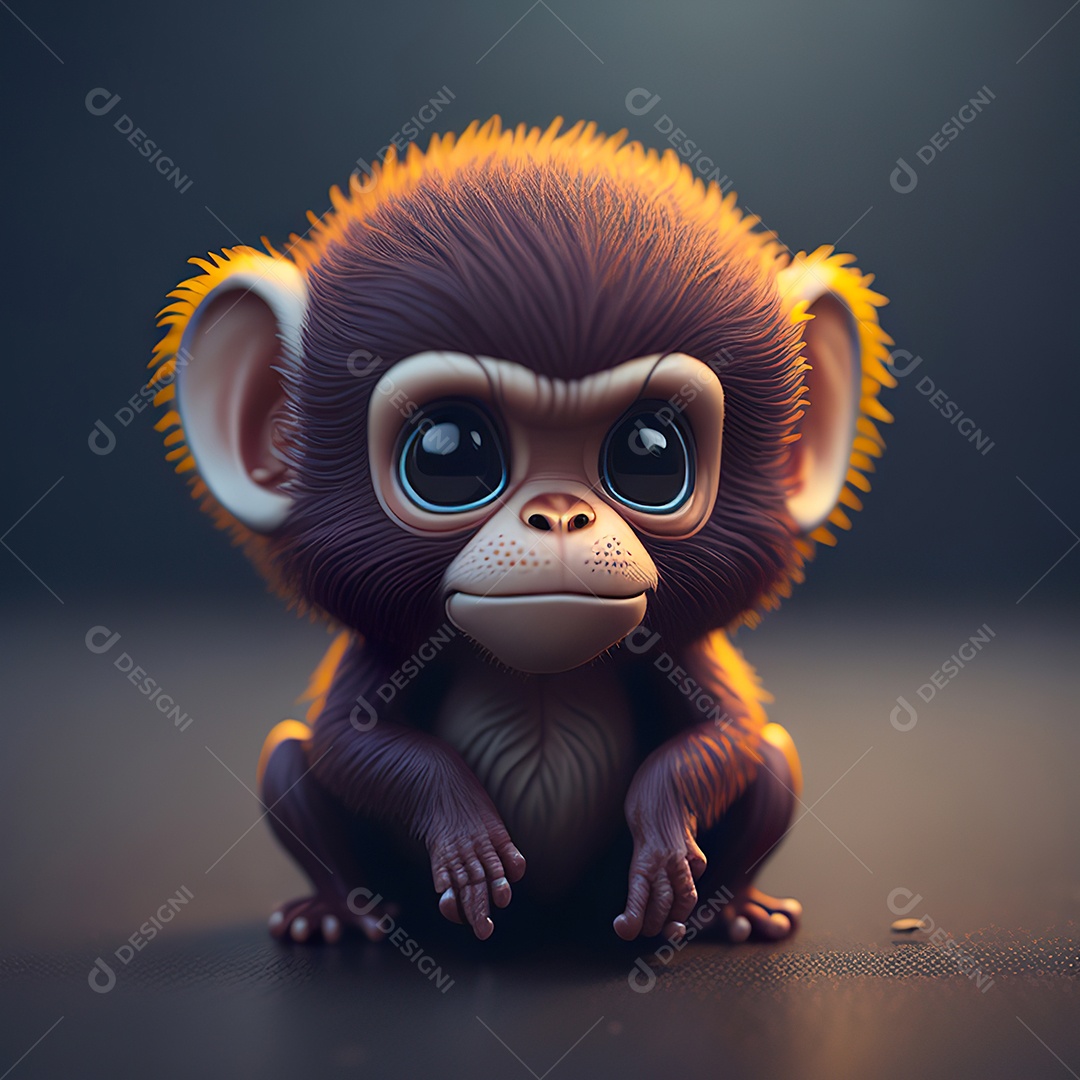 Imagem realista de macaco