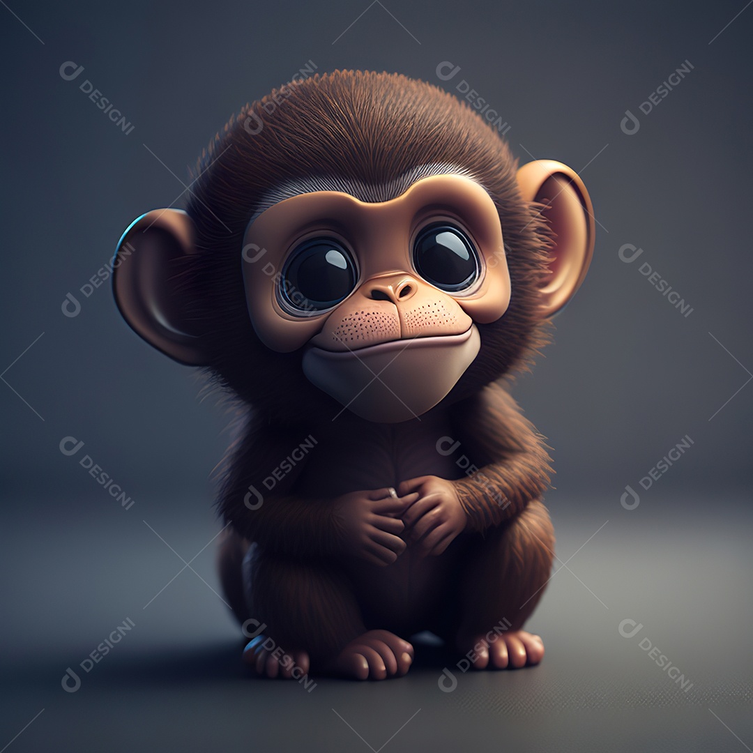 Imagem realista de macaco