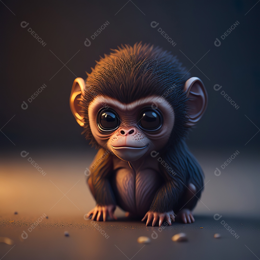 Imagem realista de macaco