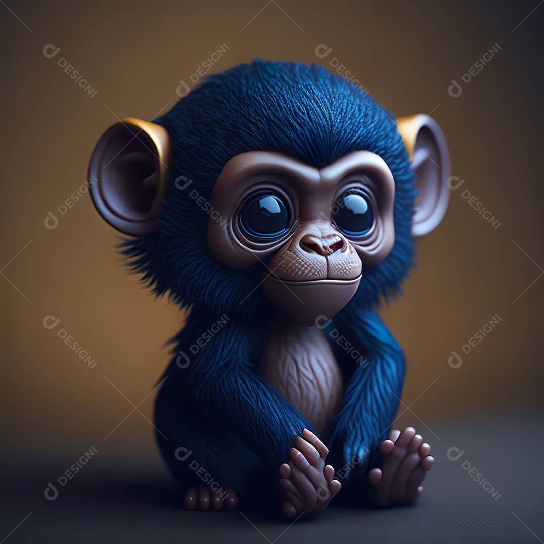 Imagem realista de macaco