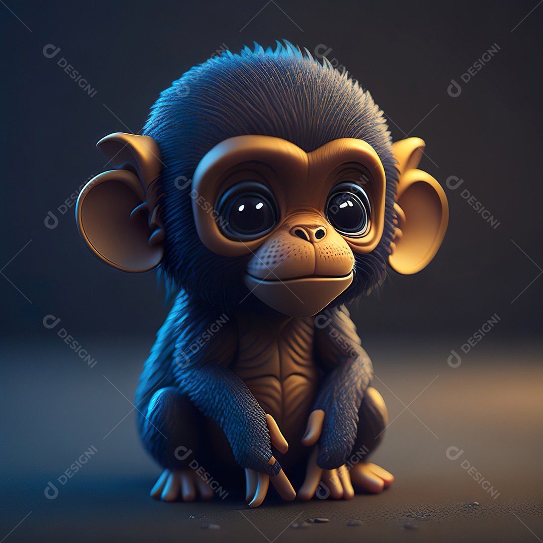 Imagem realista de macaco