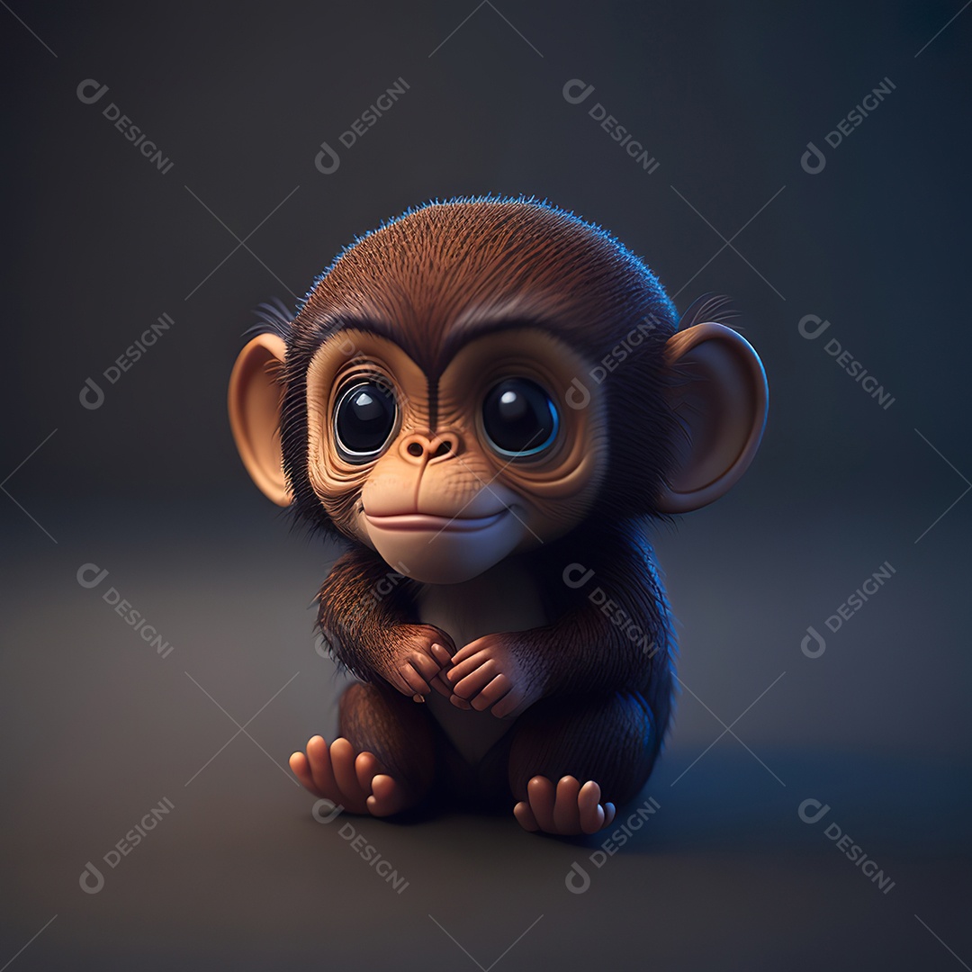 Imagem realista de macaco