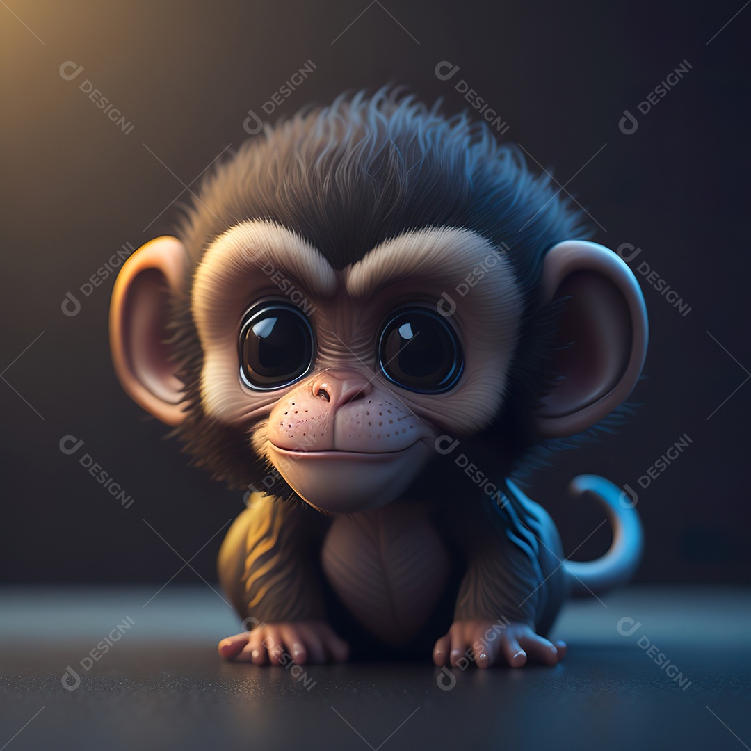 Imagem realista de macaco