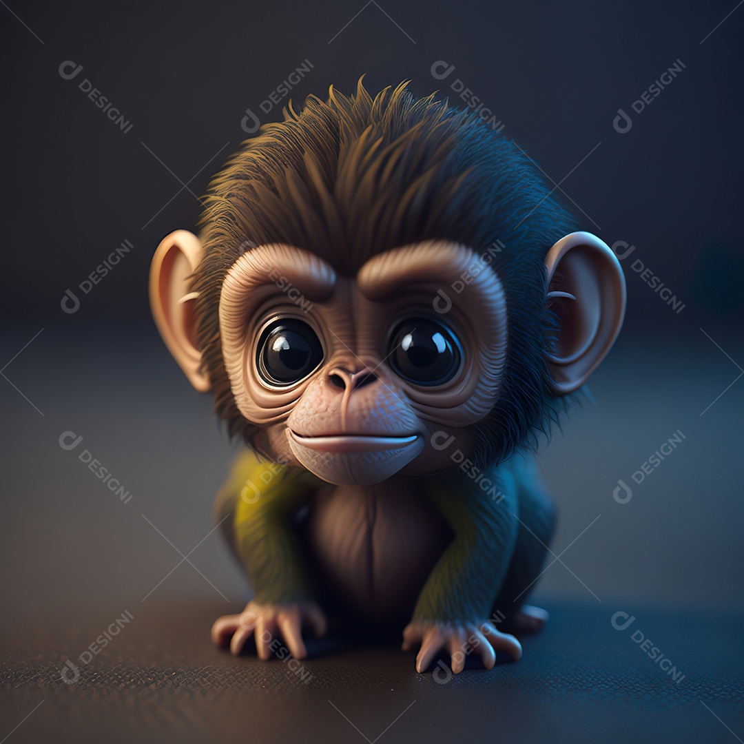 Imagem realista de macaco