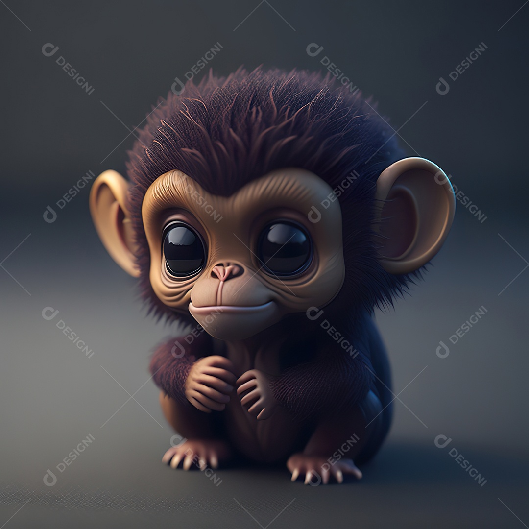 Imagem realista de macaco