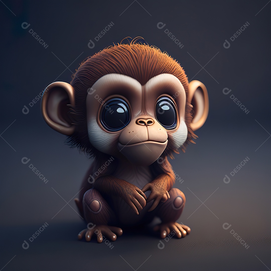 Imagem realista de macaco