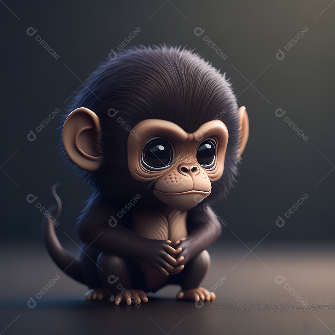 Imagem realista de macaco