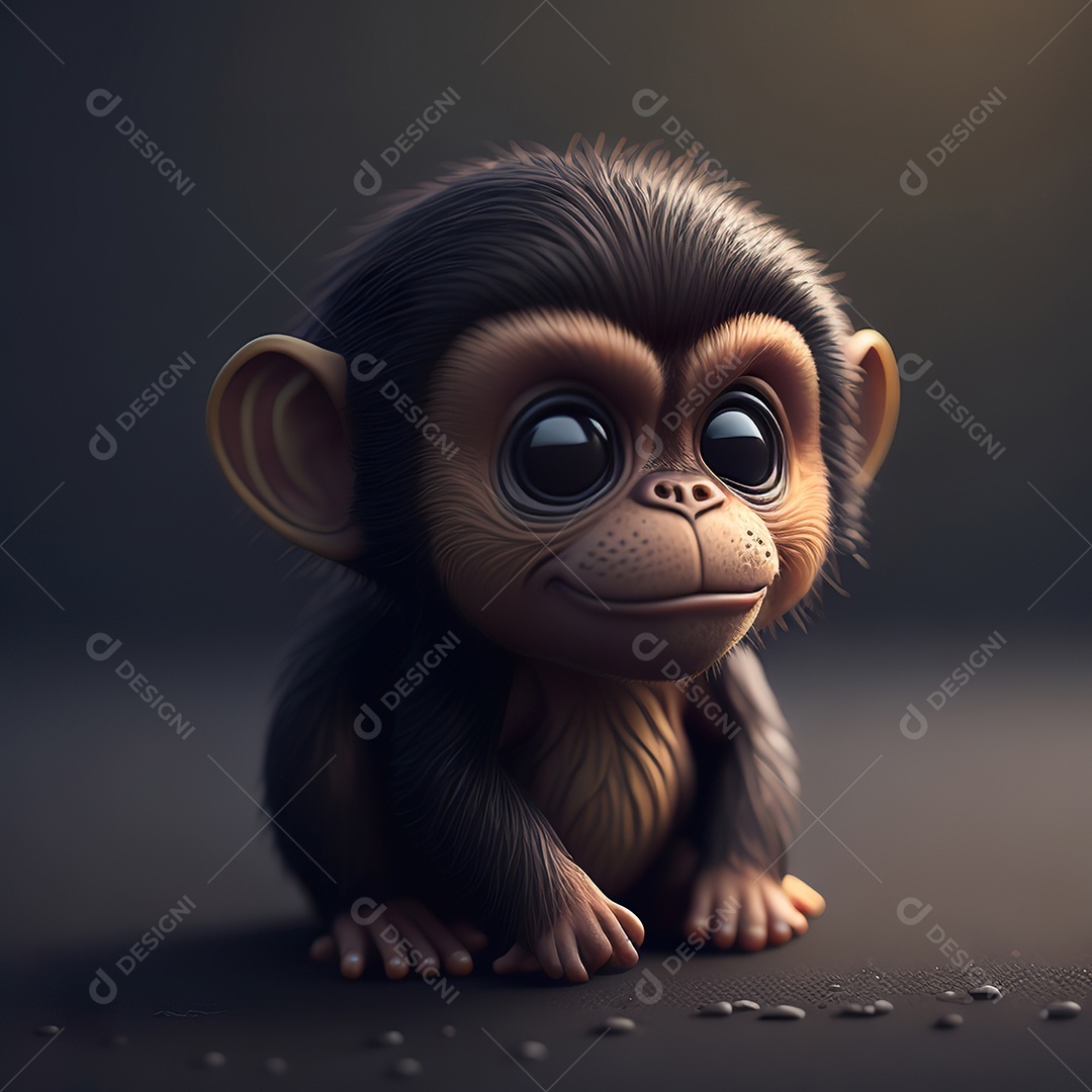 Imagem realista de macaco