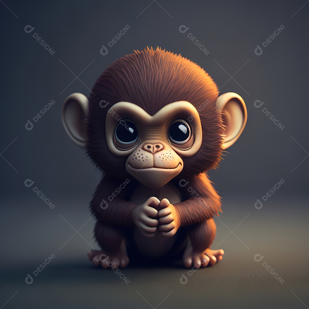 Imagem realista de macaco