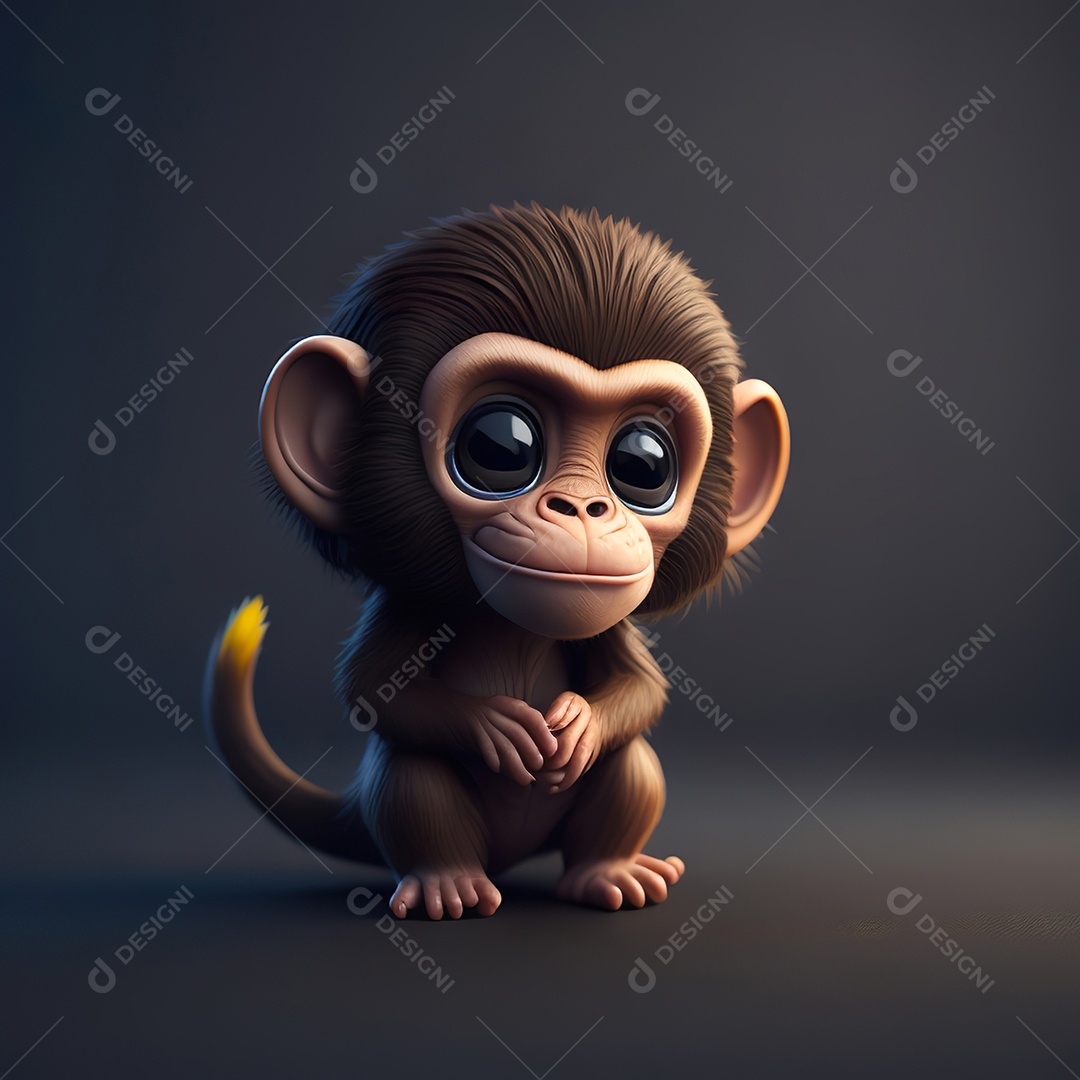 Imagem realista de macaco