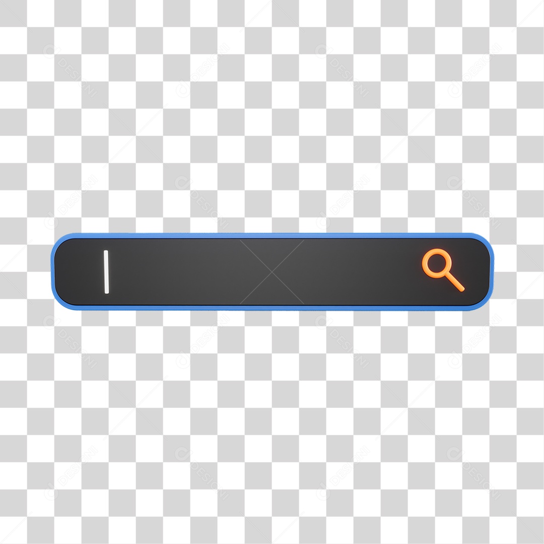 Barra De Pesquisar Elemento 3D PNG Transparente