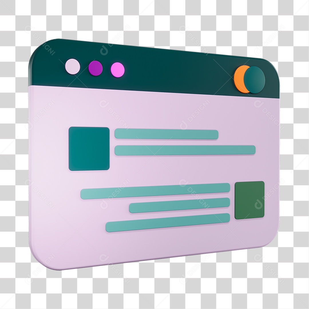 Cartão De Identificação Elemento 3D PNG Transparente