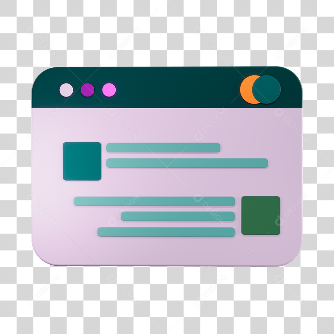 Cartão De Identificação Elemento 3D PNG Transparente