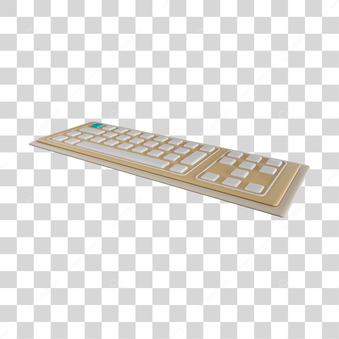 Teclado Cor Marrom  PNG Transparente