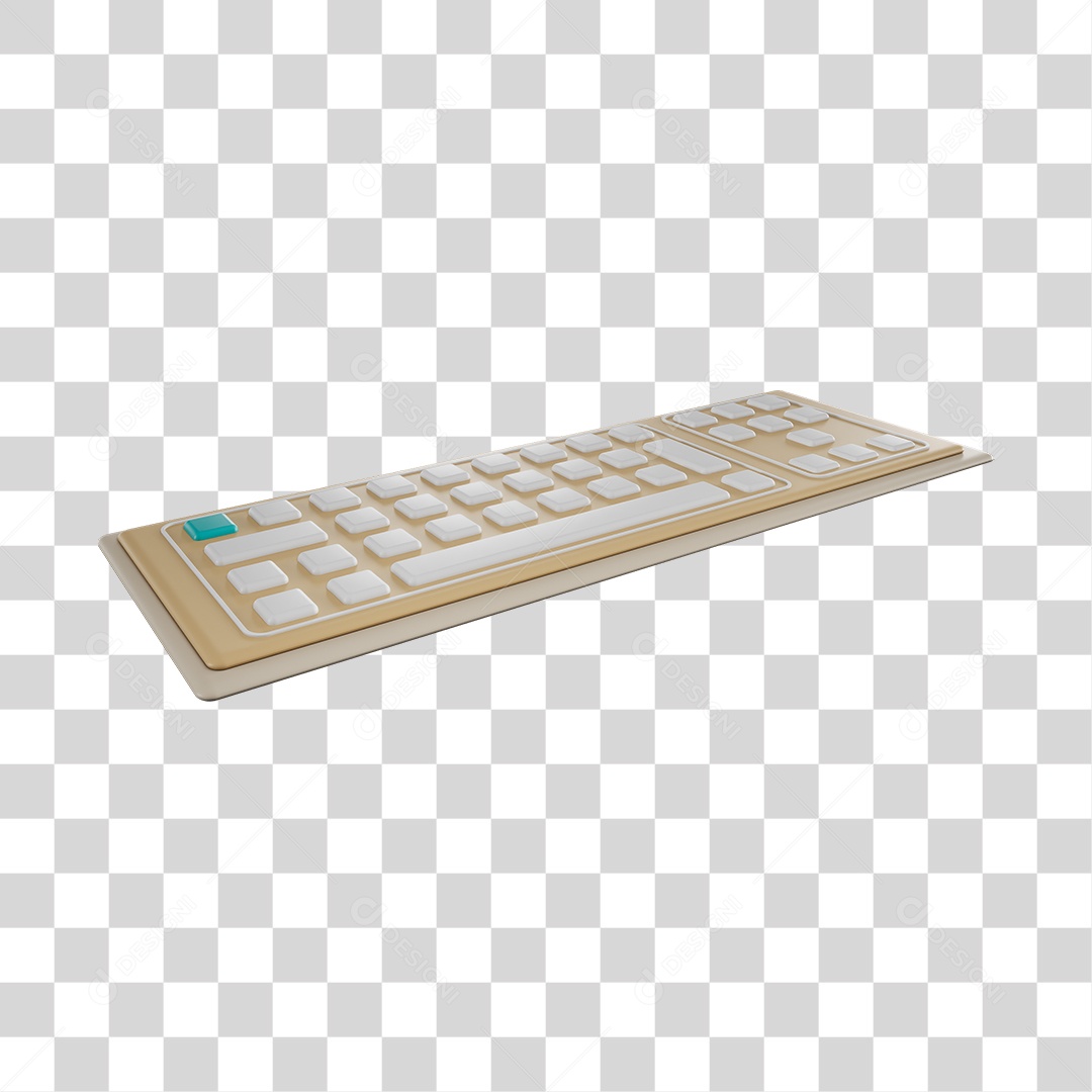 Teclado Cor Marrom  PNG Transparente