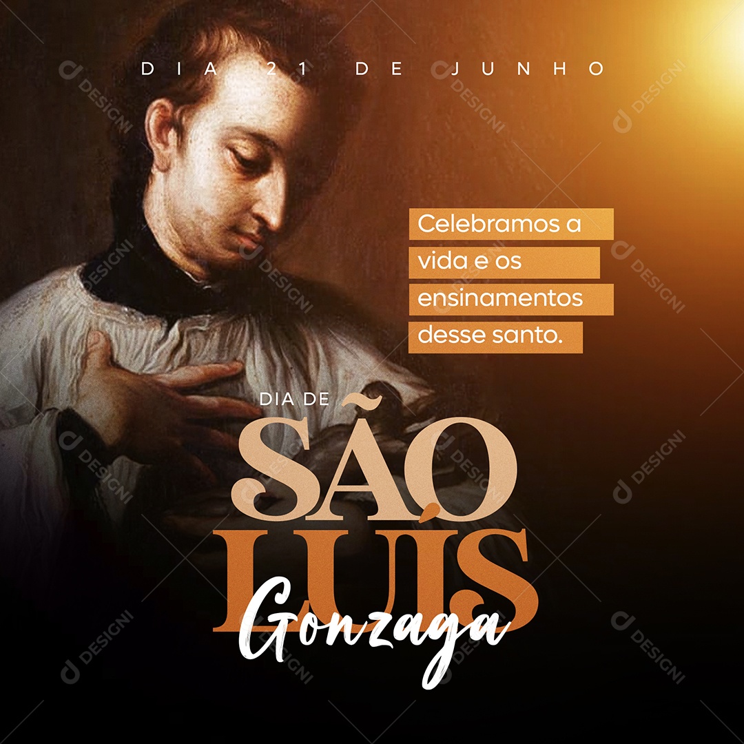 Social Media Dia De São Luís Gonzaga 21 De Junho PSD Editável