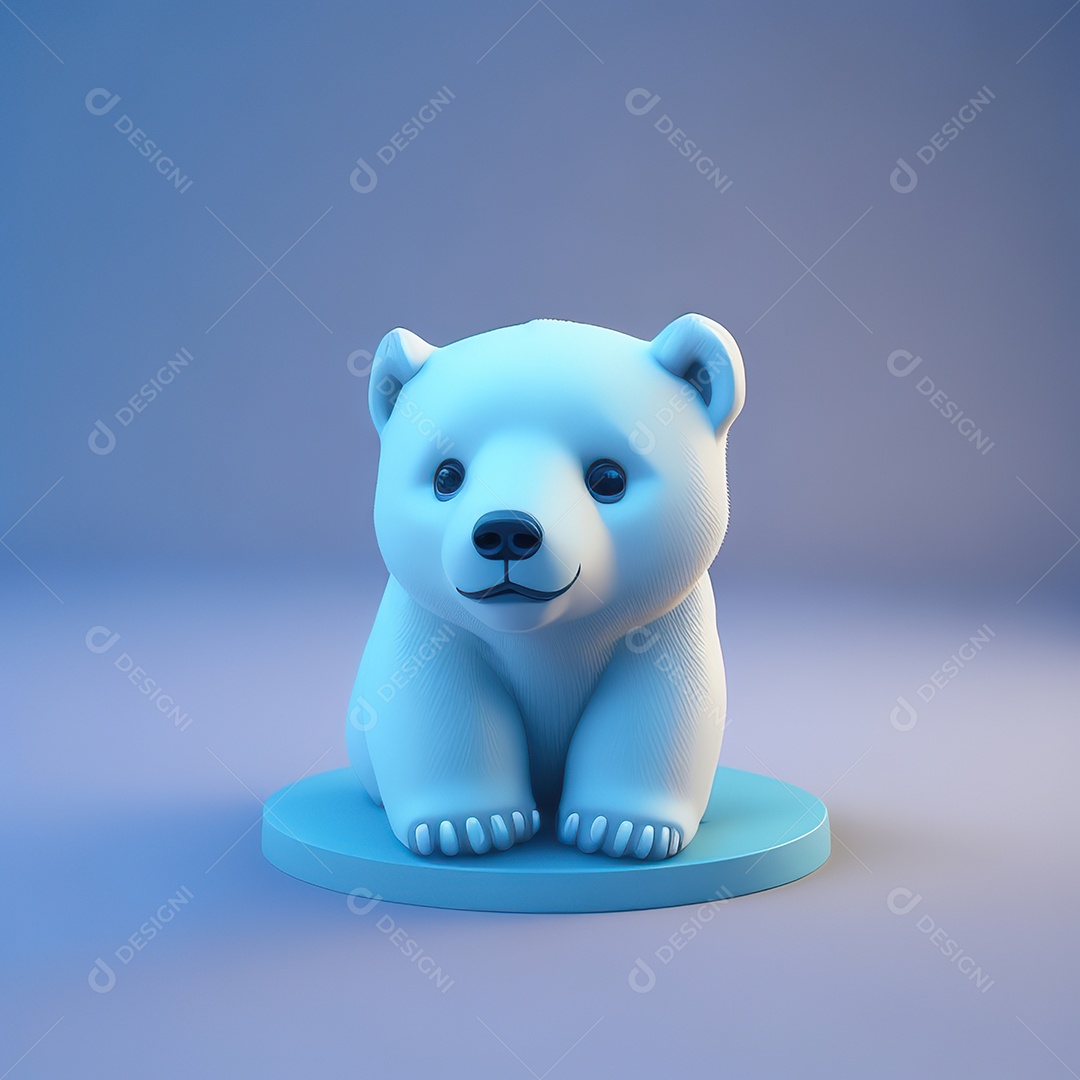 Imagem realista de urso polar