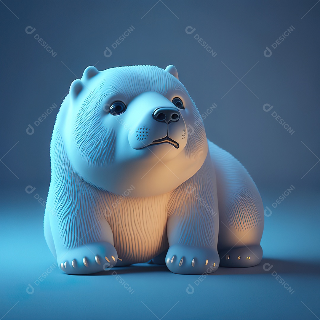 Imagem realista de urso polar