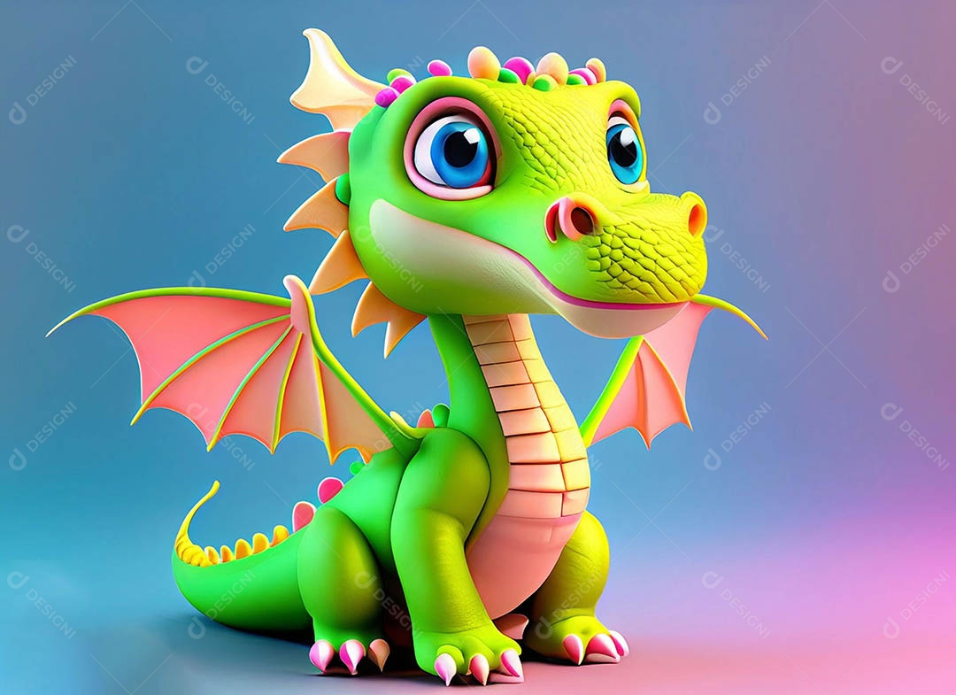 Ilustração de fantasia de dragão bonitinho