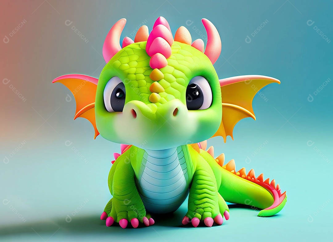 Ilustração de fantasia de dragão bonitinho