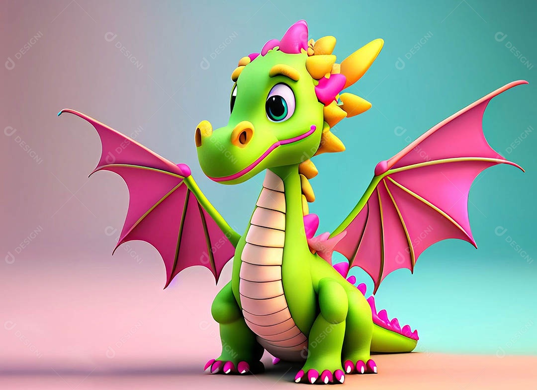 Ilustração de fantasia de dragão bonitinho