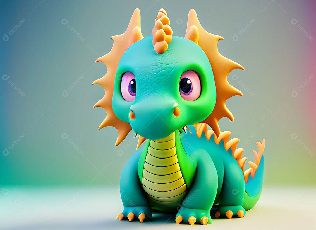 Ilustração de fantasia de dragão bonitinho