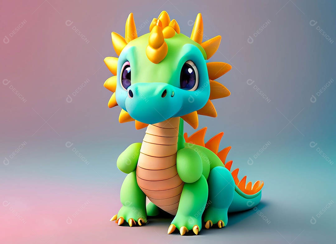 Ilustração de fantasia de dragão bonitinho