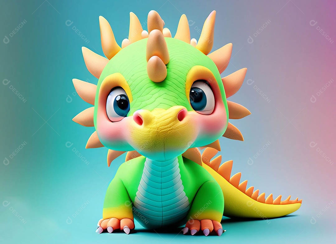 Ilustração de fantasia de dragão bonitinho