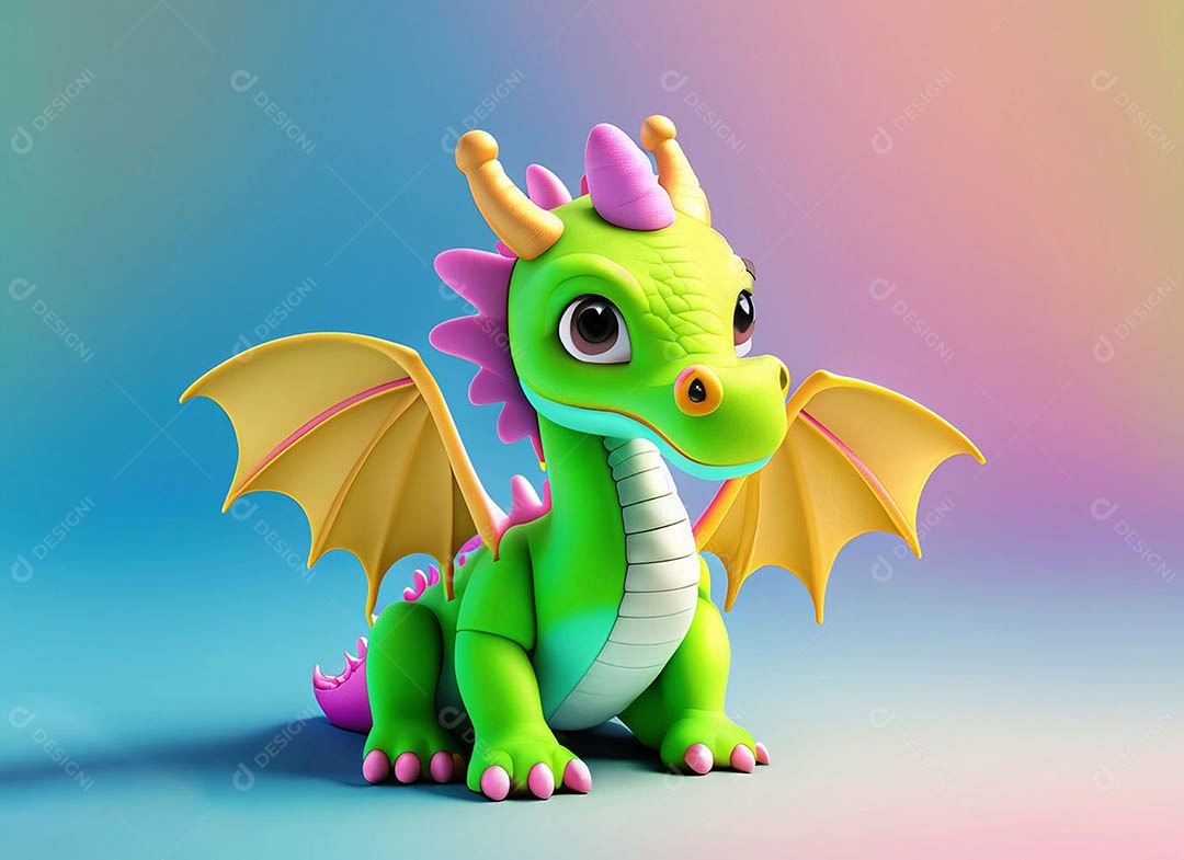 Ilustração de fantasia de dragão bonitinho